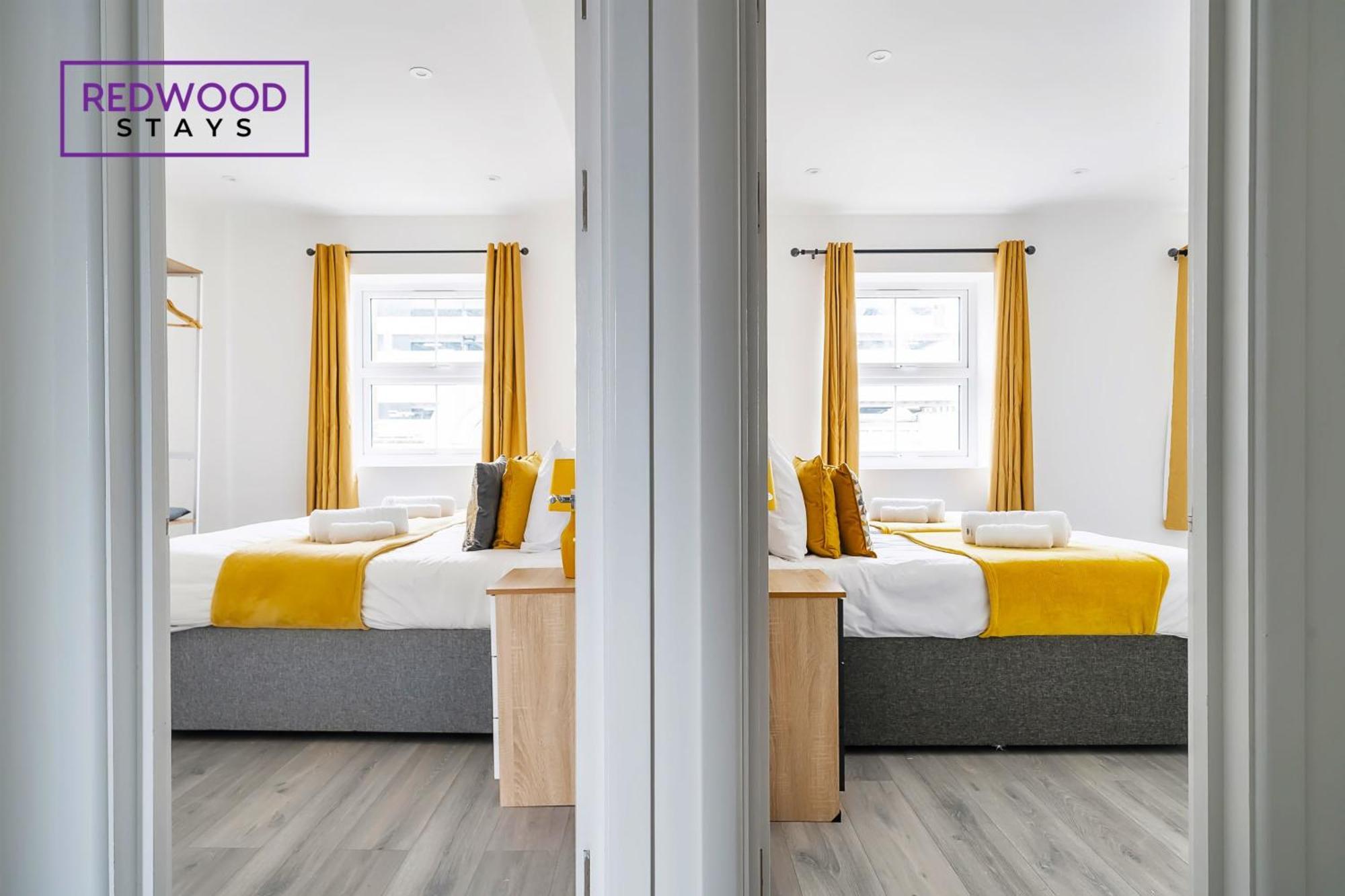 Brand New, 2 Bed 1 Bath, Modern Town Center Apartment, Free Wifi & Netflix By Redwood Stays Aldershot Dış mekan fotoğraf
