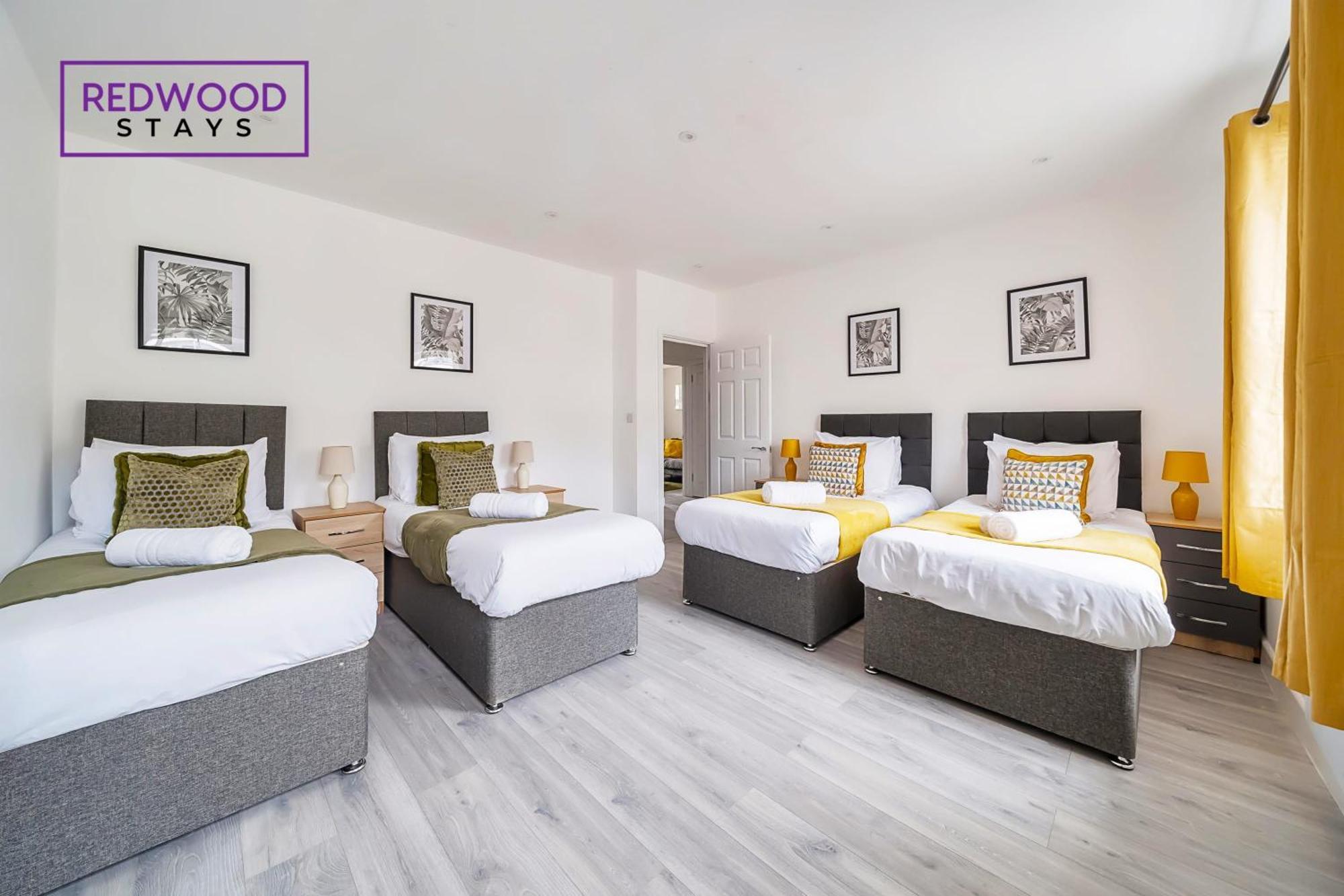 Brand New, 2 Bed 1 Bath, Modern Town Center Apartment, Free Wifi & Netflix By Redwood Stays Aldershot Dış mekan fotoğraf